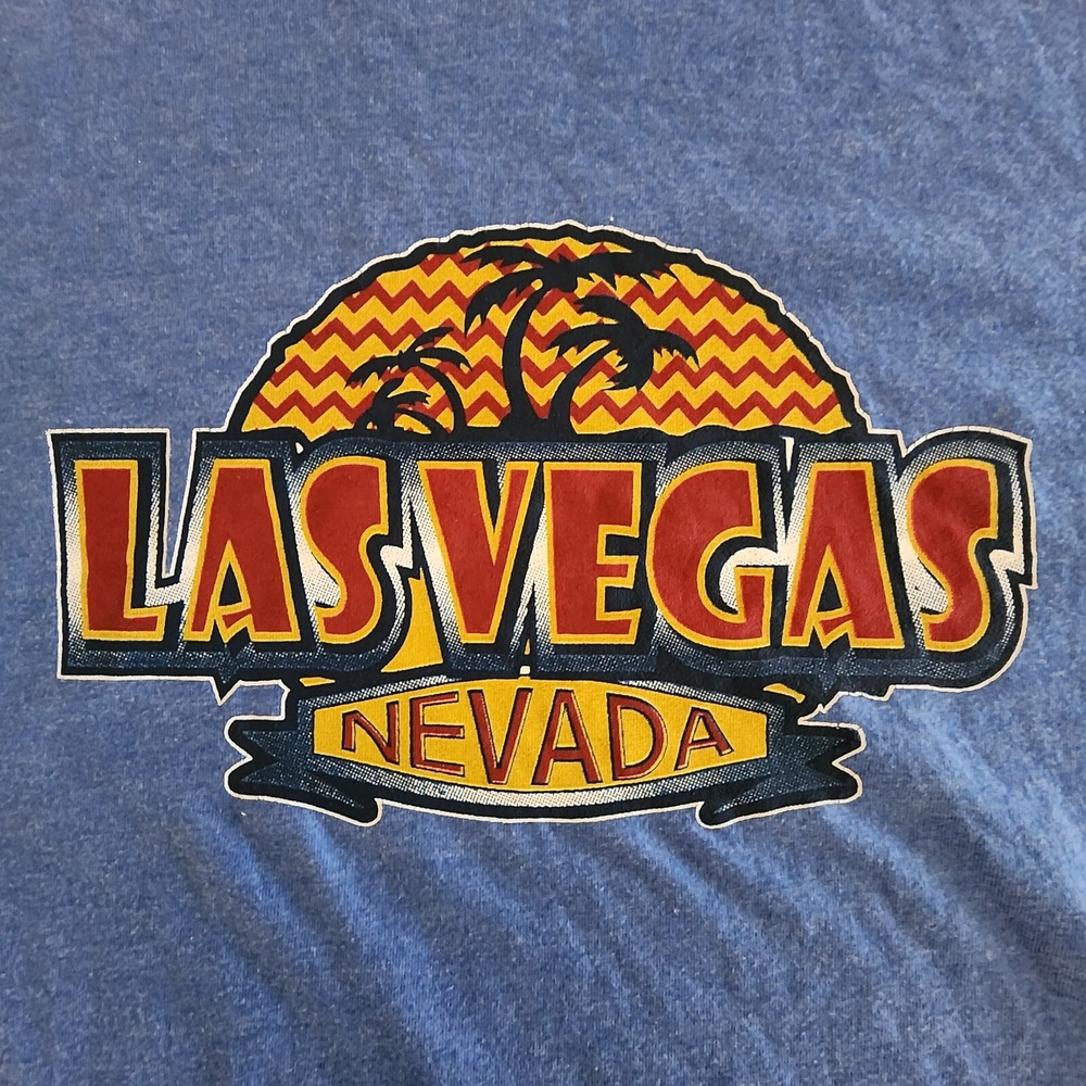Las Vegas Blue Short Sleeve T-Shirt Men's L/XL